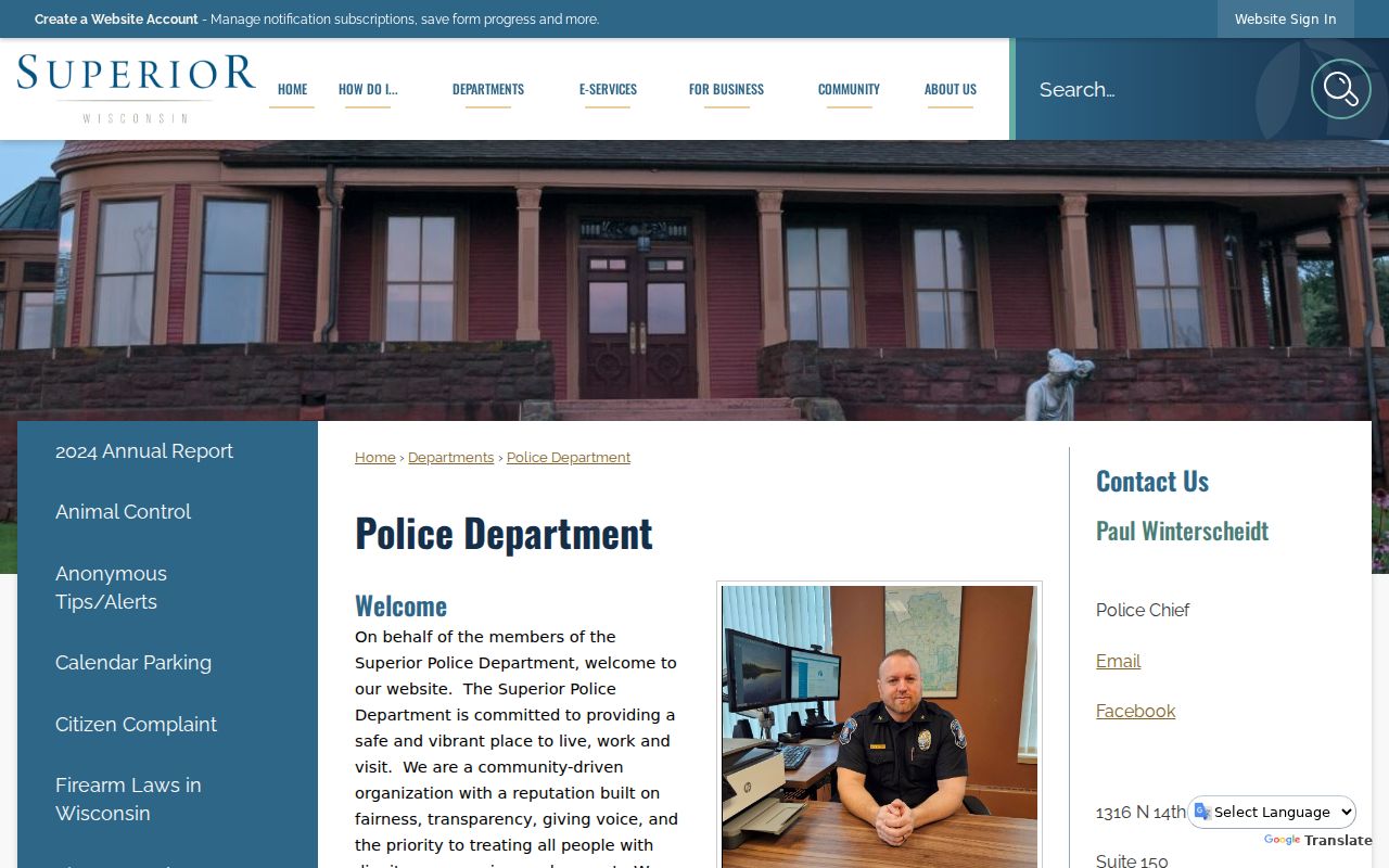 Superior Police channel for Douglas County arrest reports