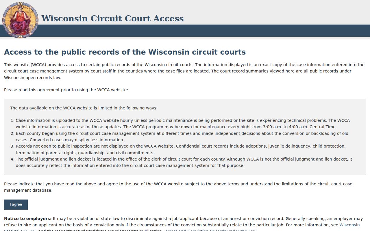 Douglas County criminal court case search in Wisconsin Circuit Court Access