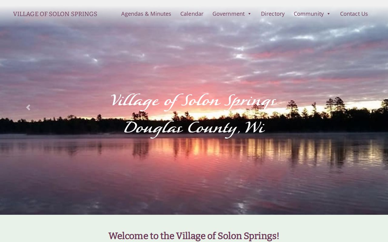 Douglas County criminal records Solon Springs village site