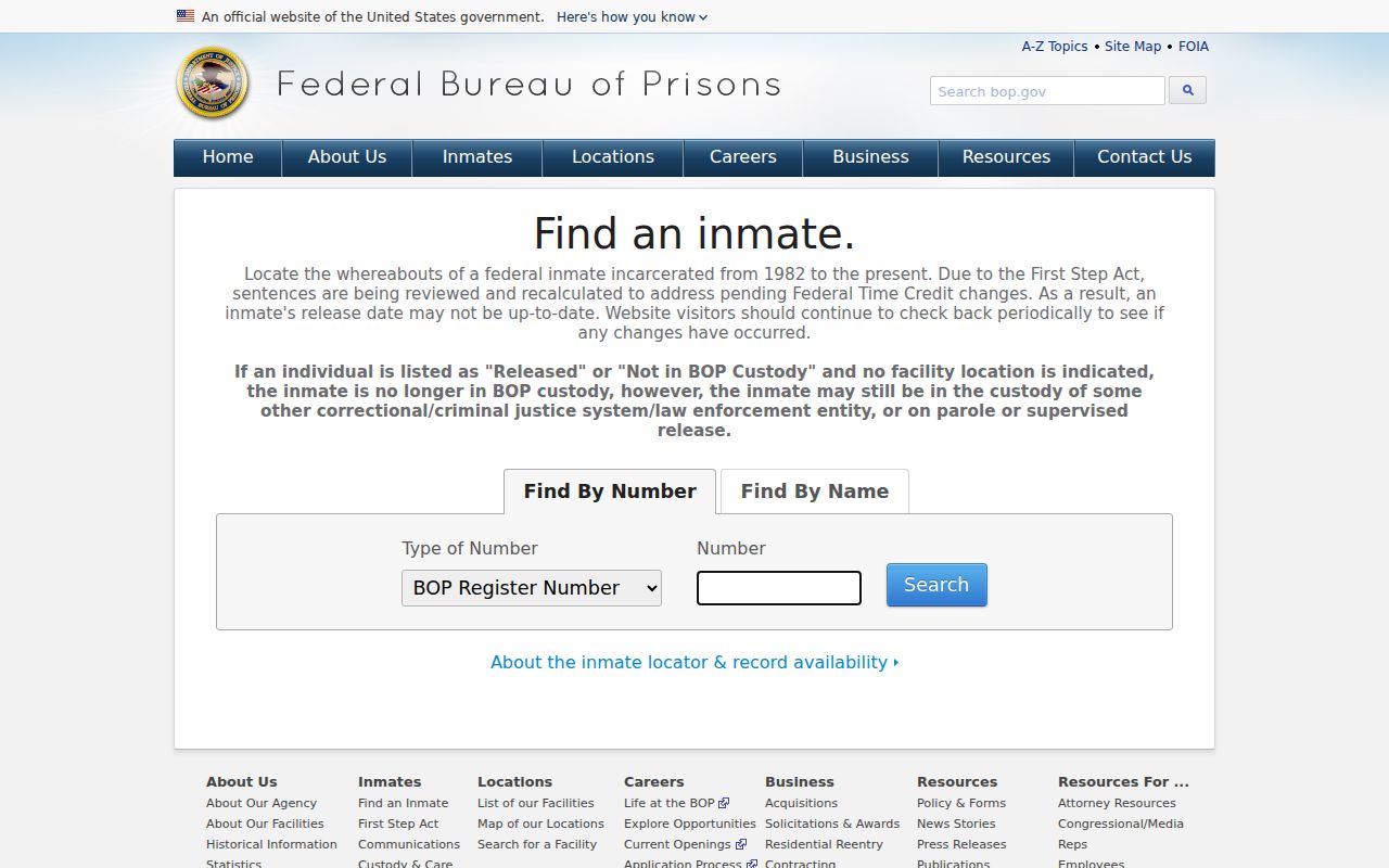 Federal custody locator distinguished from Douglas County sex offender registry records